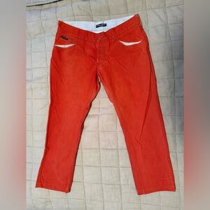 Dolce & Gabbana Rust Orange Dyed Denim Jeans 34x26